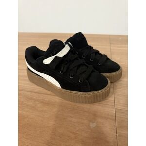 Fenty x Puma Creeper Phatty Sneakers Black Warm White Gum Women's Size 5 NEW